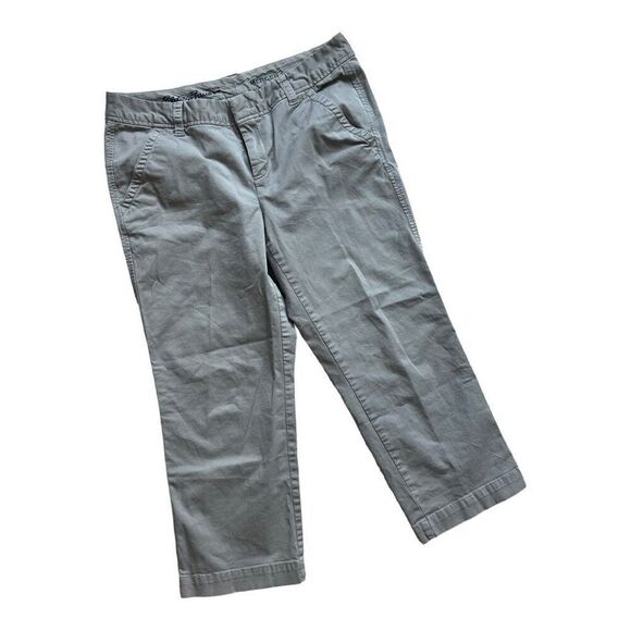 Womens Eddie Bauer Mercer Fit Cropped Chinos Chino Pants - Sz 10 - Picture 1 of 1